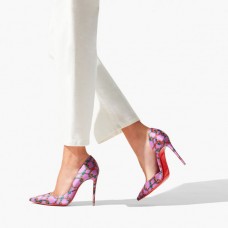 contrefaçon Christian Louboutin Iriza 100 Rose Crêpe satin - Shoes - Women